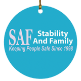SAF - Circle Ornament