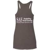 SAF - Ladies' Triblend Racerback Tank