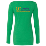 SAF - Ladies' Triblend LS Scoop