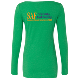 SAF - Ladies' Triblend LS Scoop