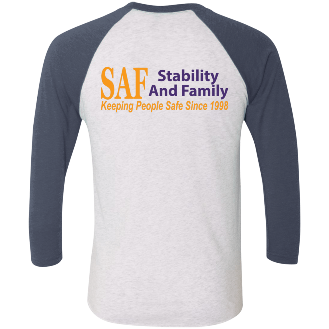 SAF - Tri-Blend 3/4 Sleeve Raglan T-Shirt
