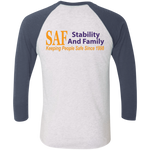 SAF - Tri-Blend 3/4 Sleeve Raglan T-Shirt