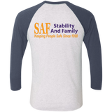 SAF - Tri-Blend 3/4 Sleeve Raglan T-Shirt