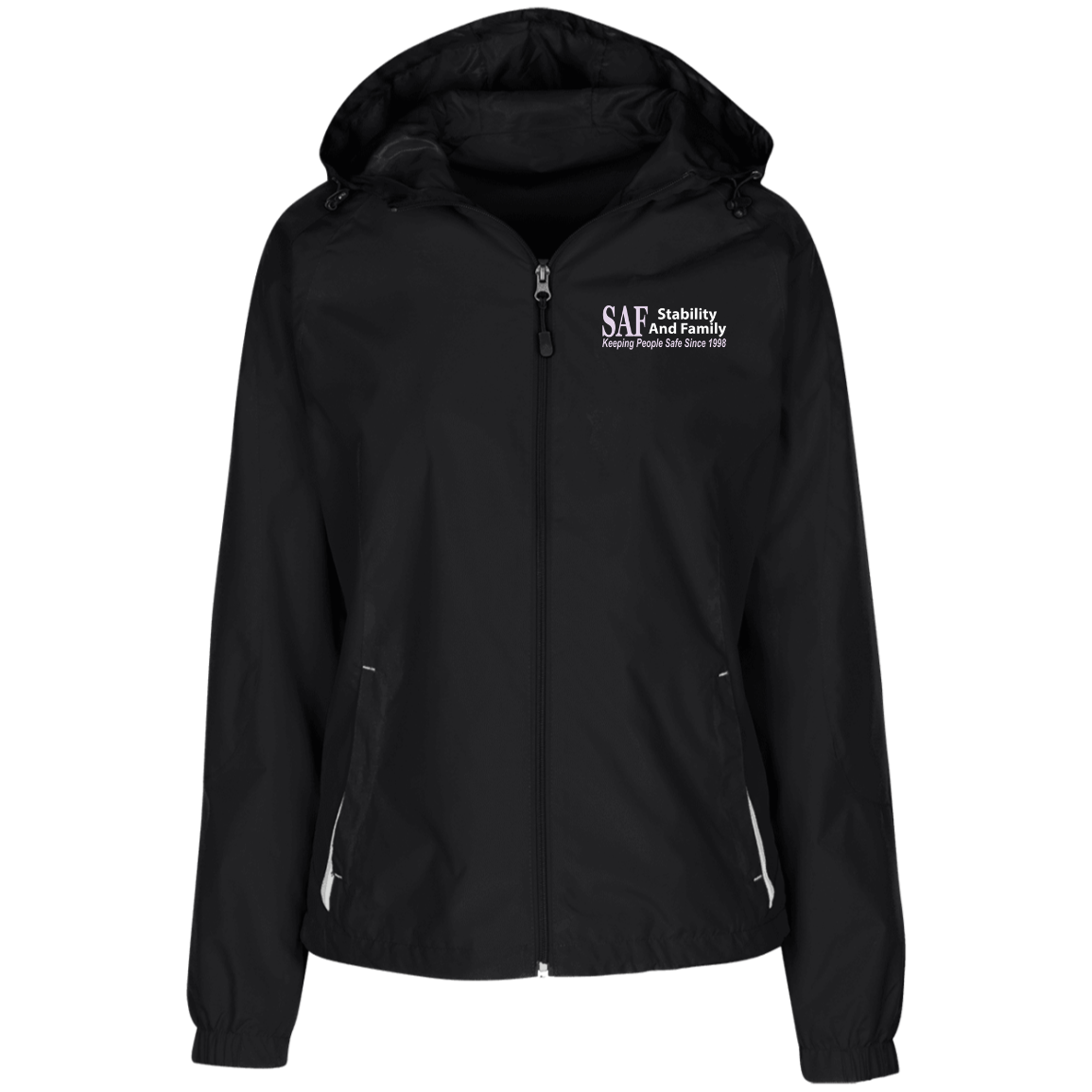 SAF - Ladies' Jersey-Lined Hooded Windbreaker