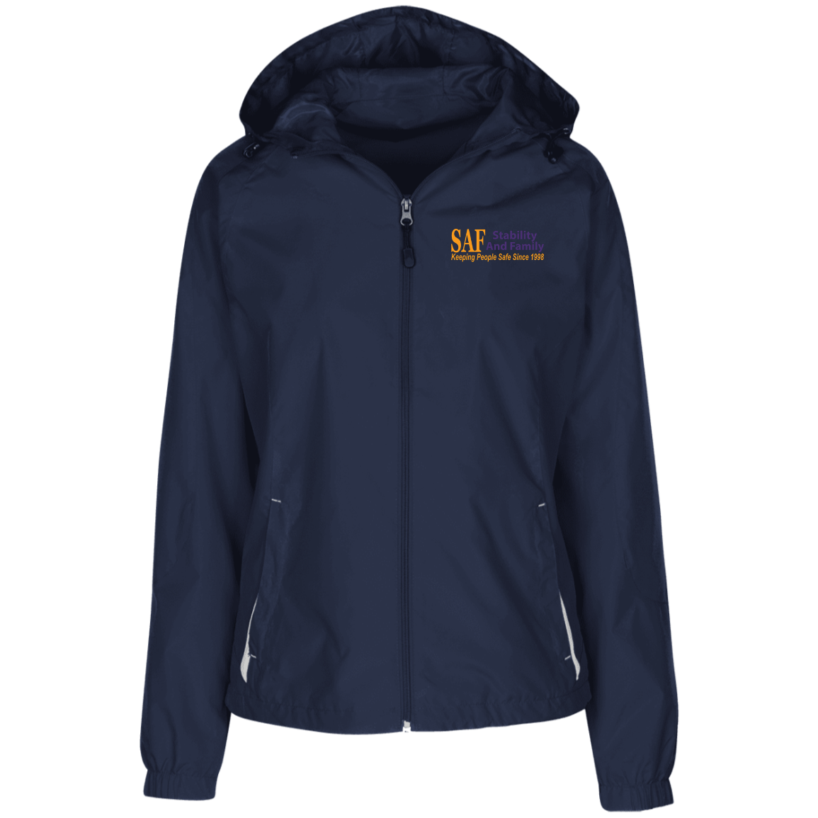 SAF - Ladies' Jersey-Lined Hooded Windbreaker