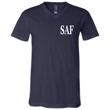 SAF - Unisex Jersey SS V-Neck T-Shirt