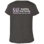 SAF - Ladies' Curvy V-Neck T-Shirt