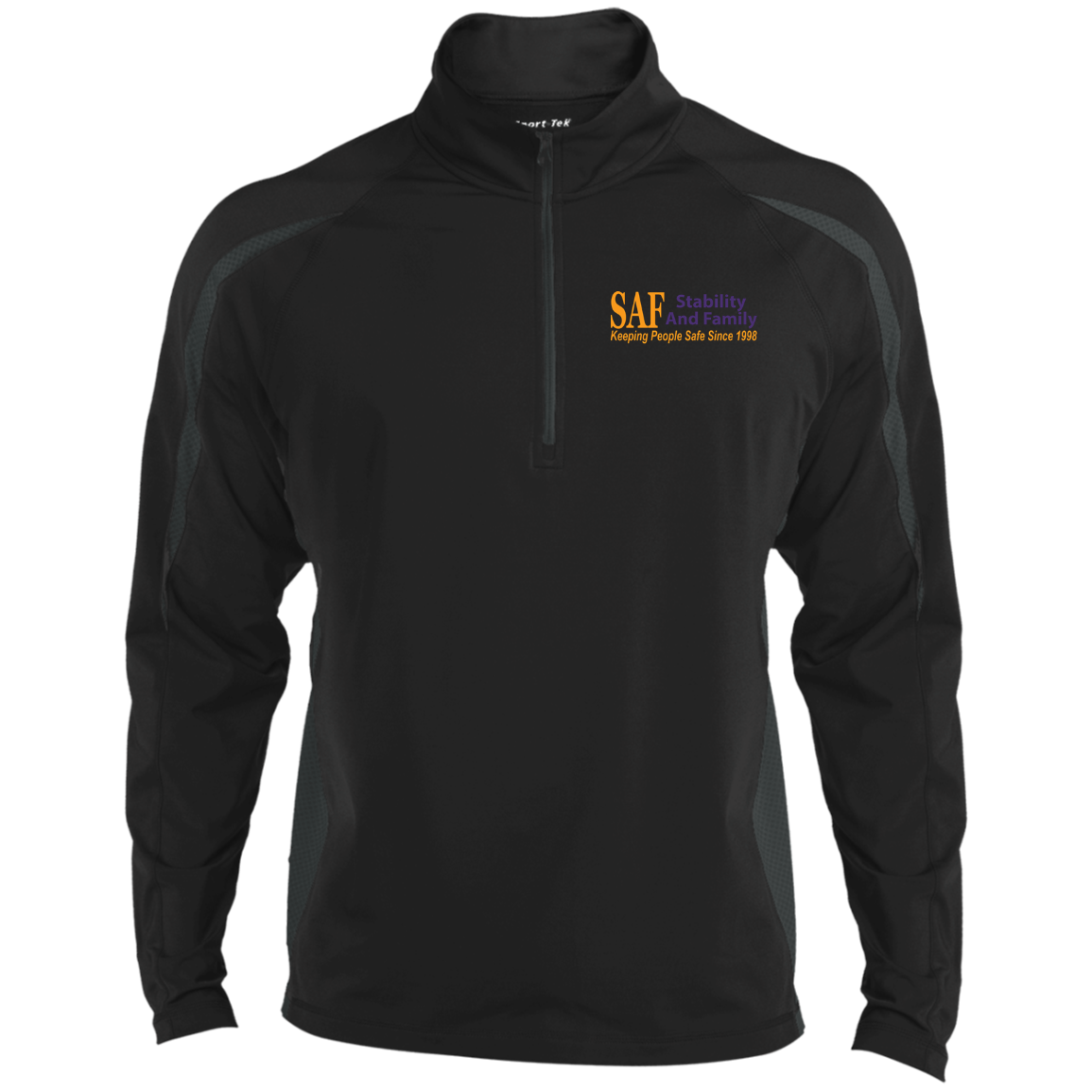 SAF - Men's Sport Wicking Colorblock 1/2 Zip