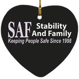 SAF - Heart Ornament