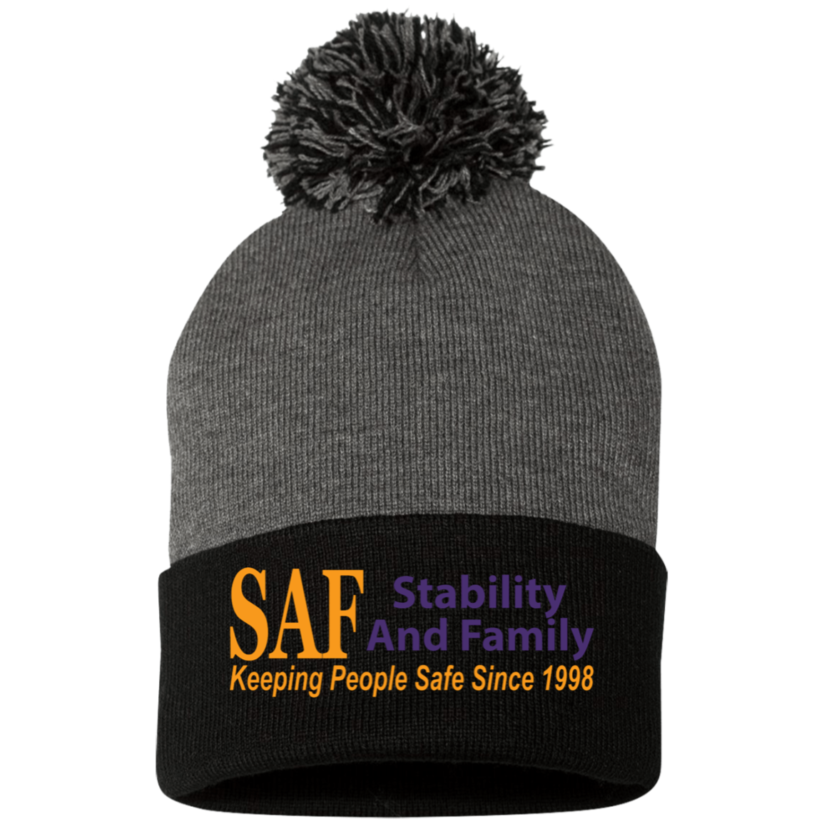 SAF - Pom Pom Knit Cap