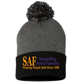 SAF - Pom Pom Knit Cap