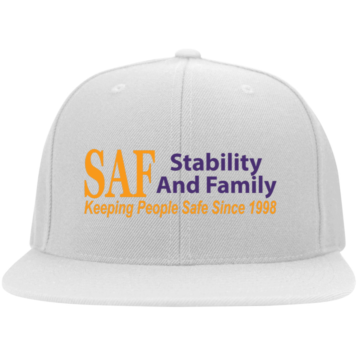 SAF - Flat Bill Twill Flexfit Cap