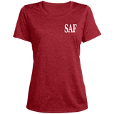 SAF - Ladies' Heather Scoop Neck Performance Tee