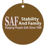 SAF - Circle Ornament