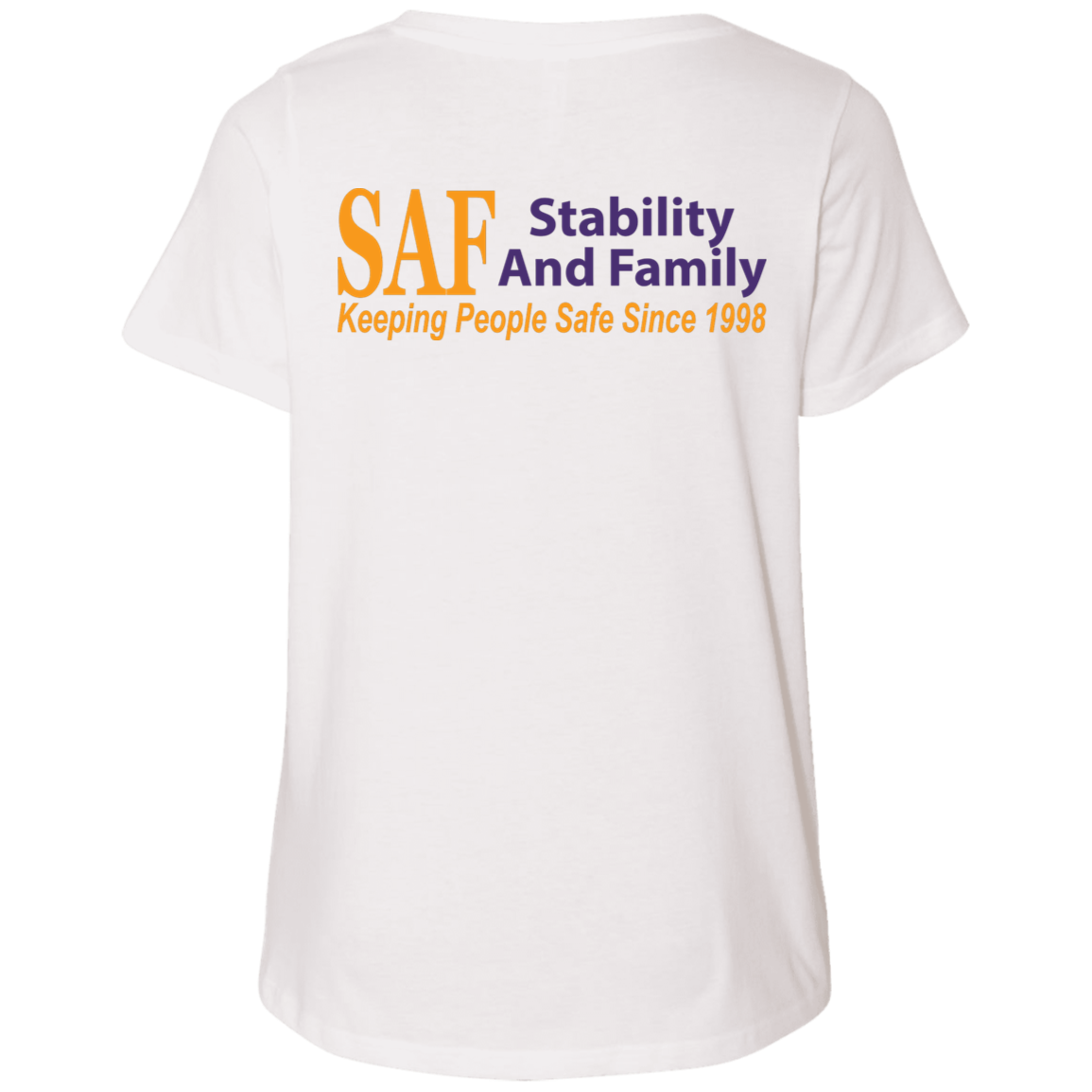 SAF - Ladies' Curvy V-Neck T-Shirt