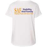 SAF - Ladies' Curvy V-Neck T-Shirt