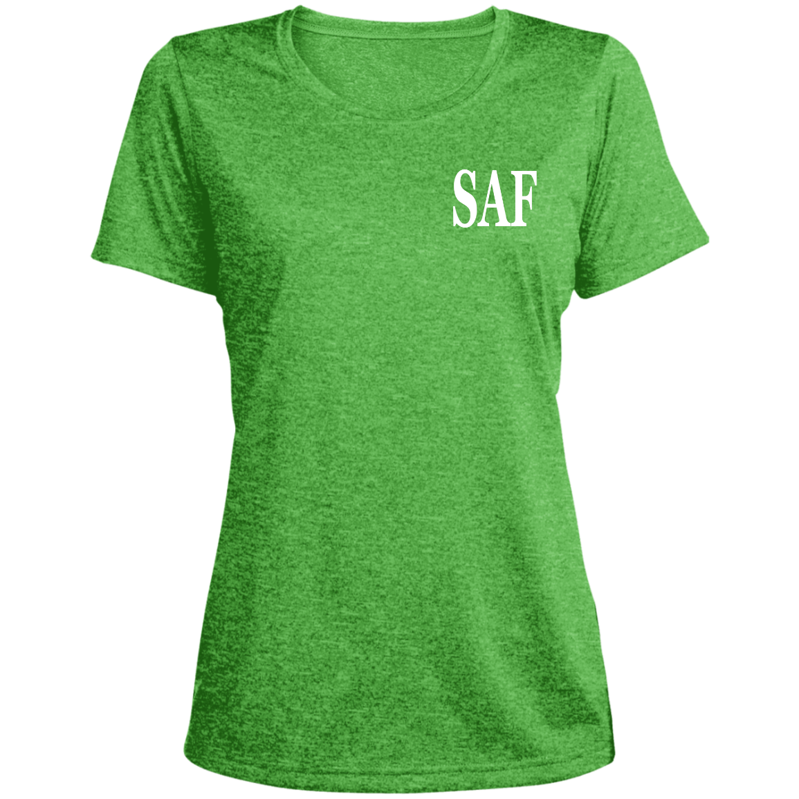 SAF - Ladies' Heather Scoop Neck Performance Tee