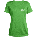 SAF - Ladies' Heather Scoop Neck Performance Tee