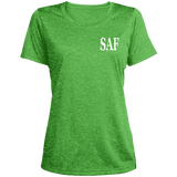 SAF - Ladies' Heather Scoop Neck Performance Tee