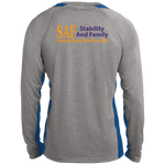 SAF - Long Sleeve Heather Colorblock Performance Tee