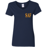 SAF - Ladies' 5.3 oz. V-Neck T-Shirt