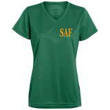 SAF - Ladies’ Moisture-Wicking V-Neck Tee