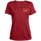 SAF - Ladies' Heather Scoop Neck Performance Tee
