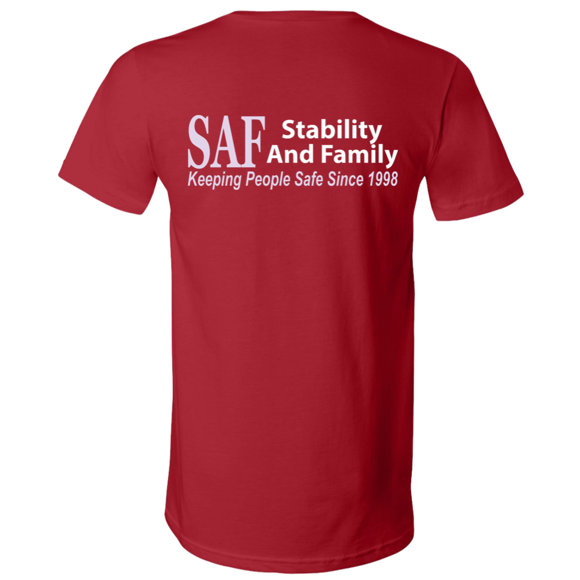 SAF - Unisex Jersey SS V-Neck T-Shirt
