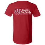 SAF - Unisex Jersey SS V-Neck T-Shirt