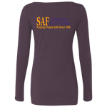 SAF - Ladies' Triblend LS Scoop