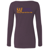SAF - Ladies' Triblend LS Scoop