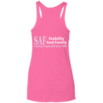 SAF - Ladies' Triblend Racerback Tank