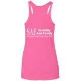 SAF - Ladies' Triblend Racerback Tank