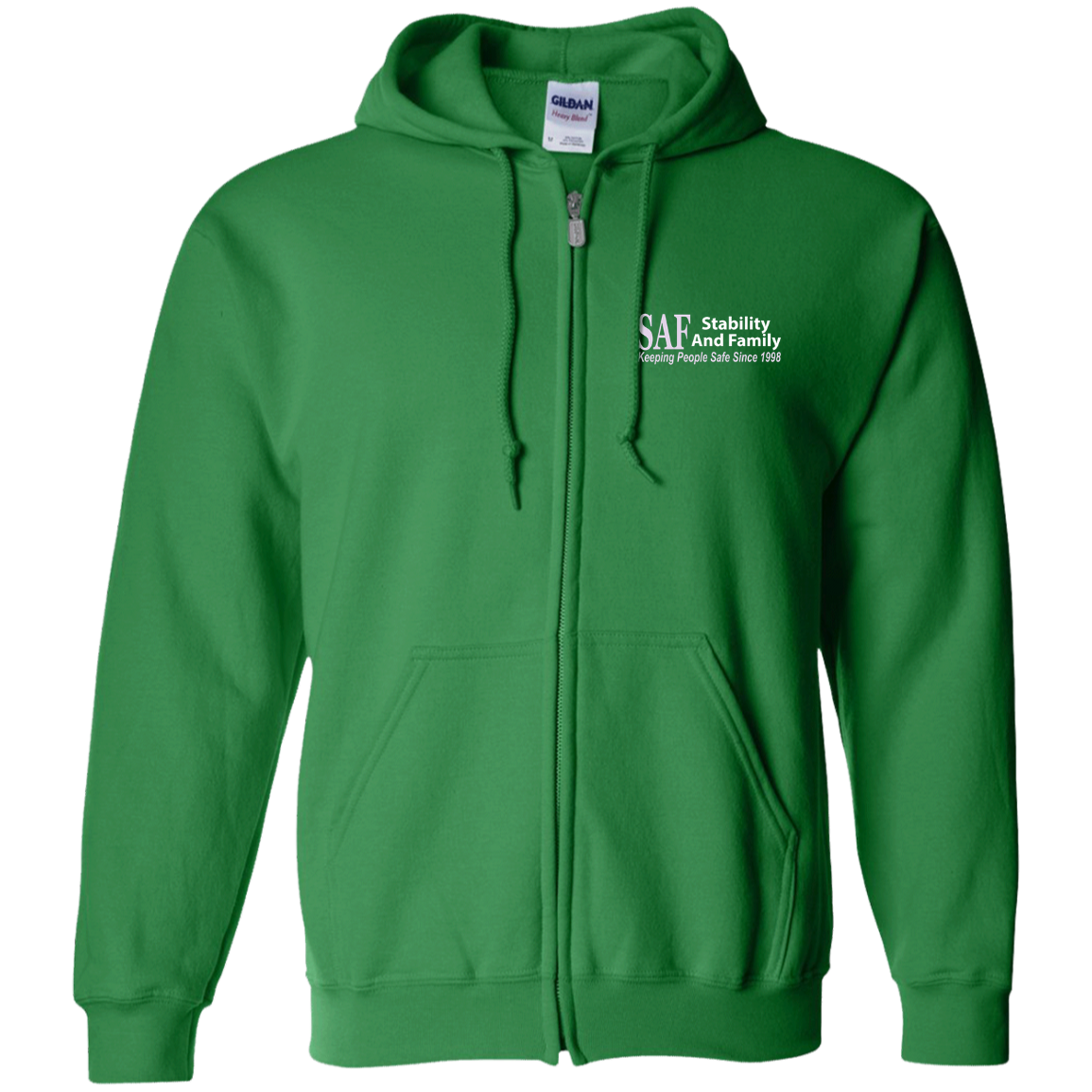 SAF - Zip Up Hooded Sweatshirt