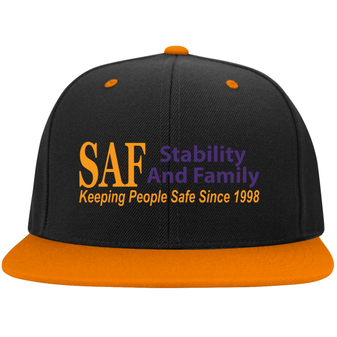 SAF - Flat Bill High-Profile Snapback Hat