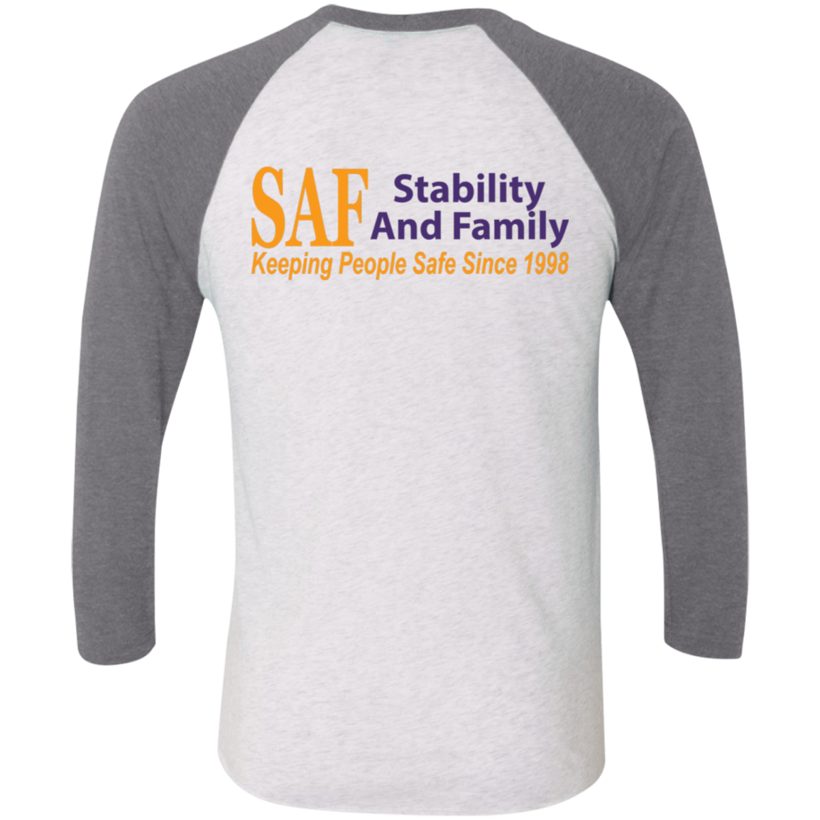 SAF - Tri-Blend 3/4 Sleeve Raglan T-Shirt
