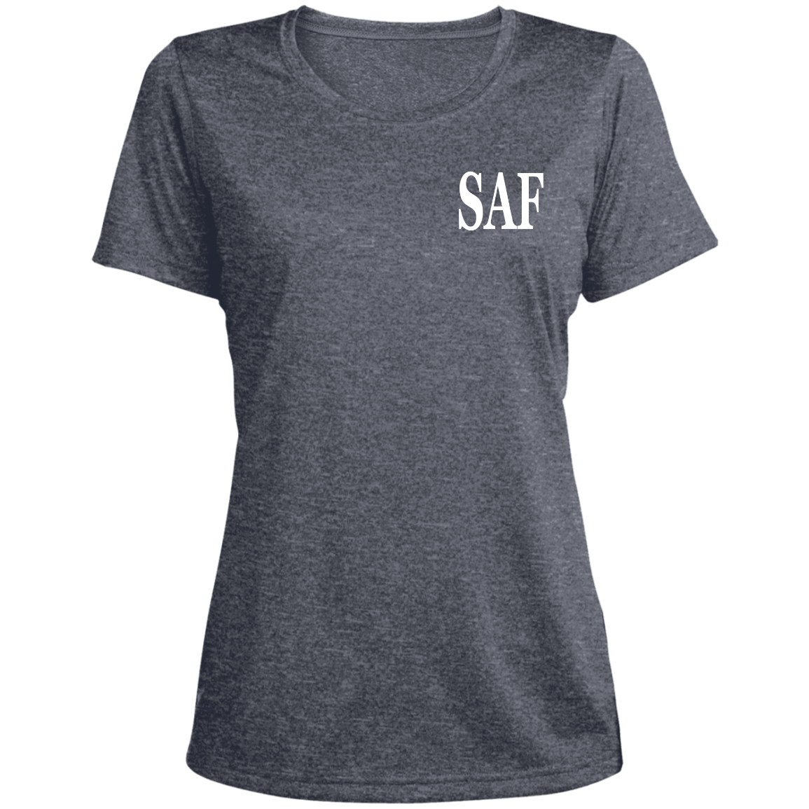 SAF - Ladies' Heather Scoop Neck Performance Tee