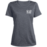 SAF - Ladies' Heather Scoop Neck Performance Tee
