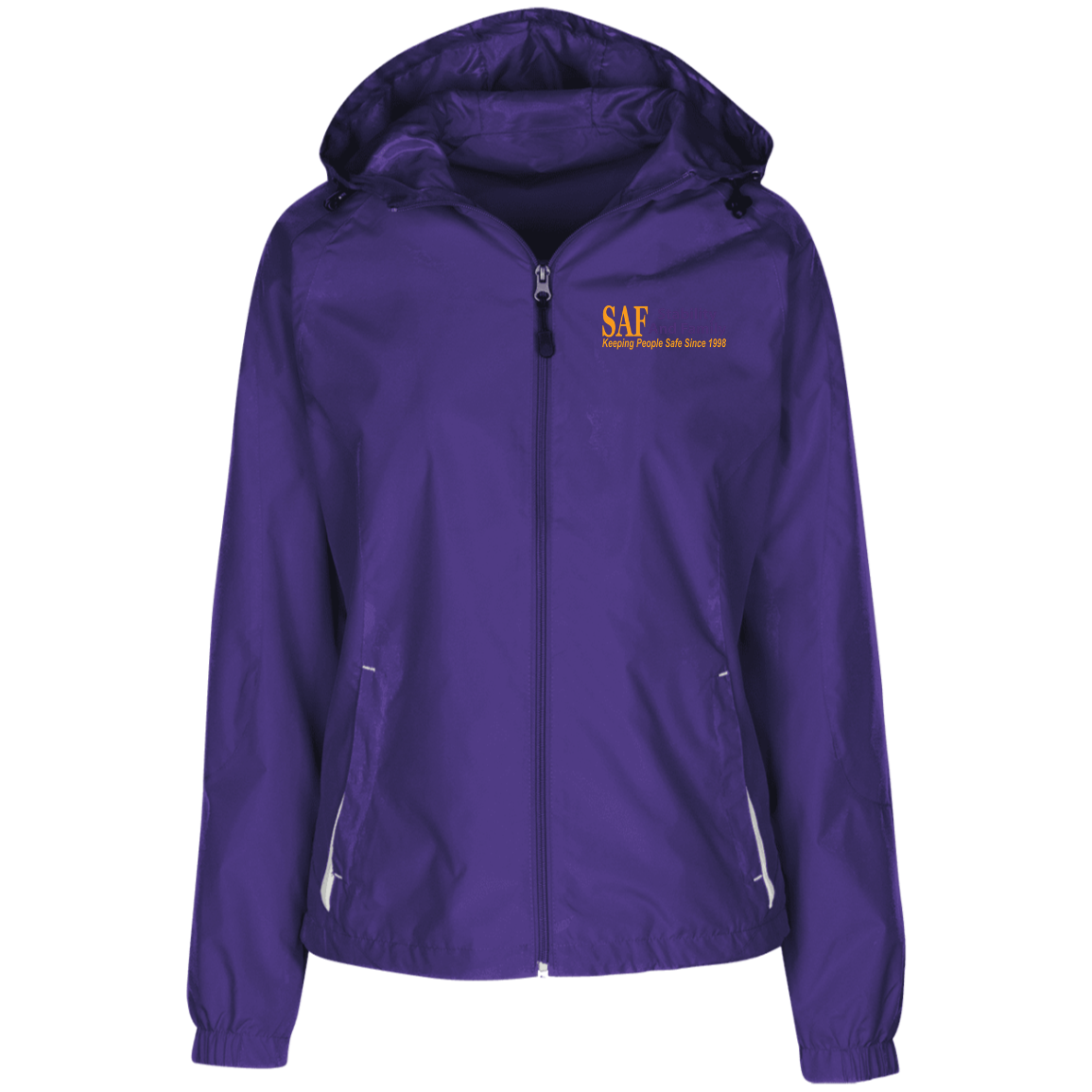 SAF - Ladies' Jersey-Lined Hooded Windbreaker