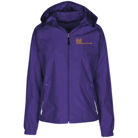 SAF - Ladies' Jersey-Lined Hooded Windbreaker