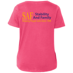 SAF - Ladies' Curvy V-Neck T-Shirt