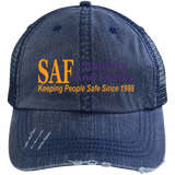 SAF - Distressed Unstructured Trucker Cap