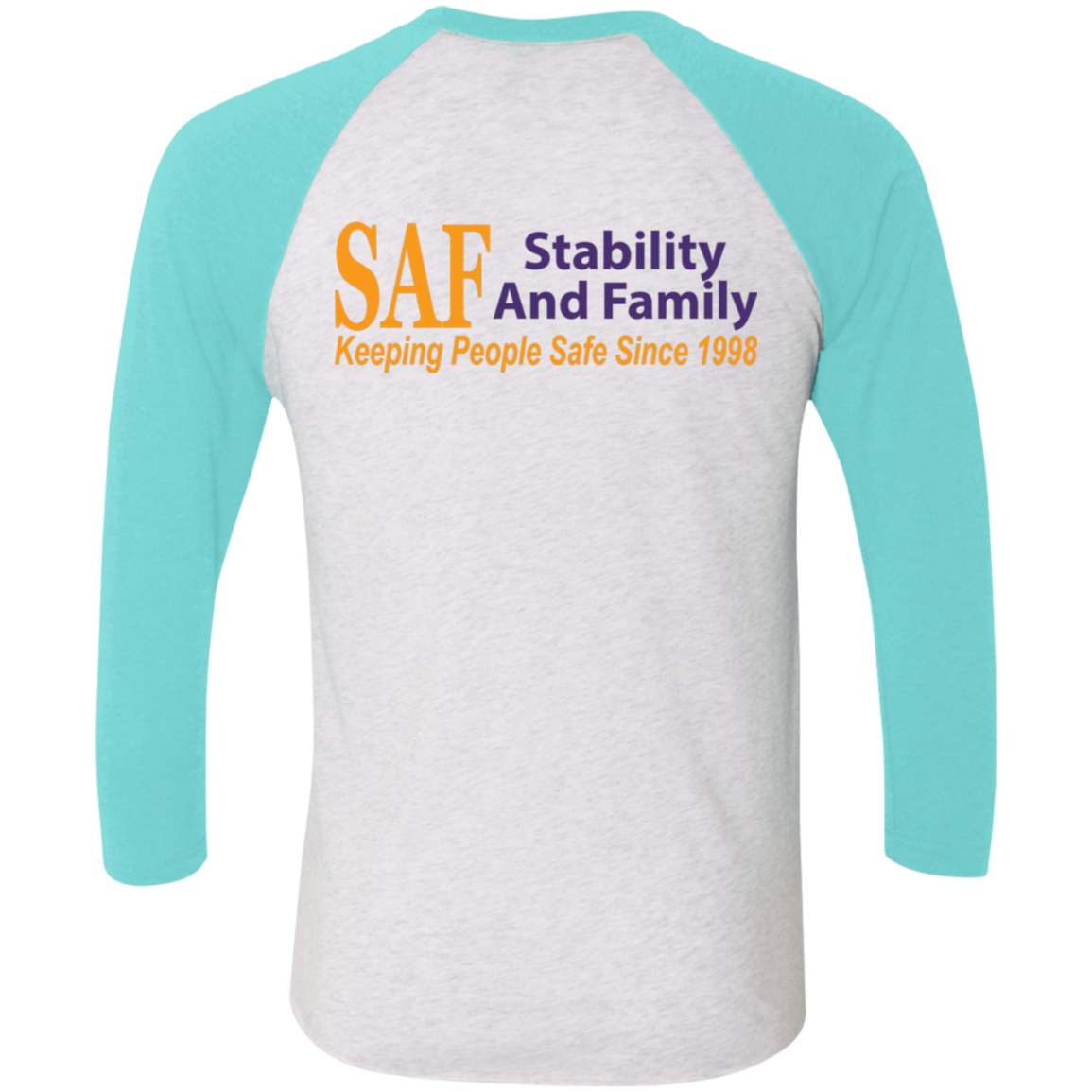 SAF - Tri-Blend 3/4 Sleeve Raglan T-Shirt