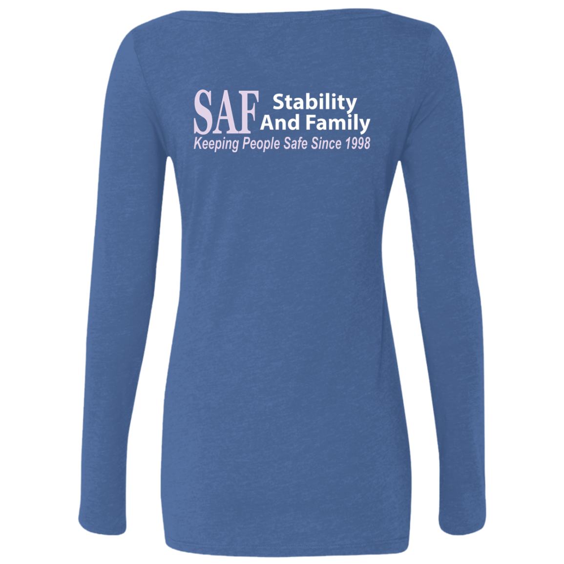 SAF - Ladies' Triblend LS Scoop