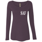 SAF - Ladies' Triblend LS Scoop