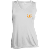 SAF - Ladies' Sleeveless V-Neck Performance Tee