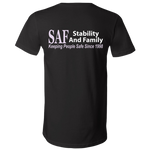SAF - Unisex Jersey SS V-Neck T-Shirt