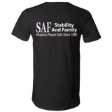 SAF - Unisex Jersey SS V-Neck T-Shirt