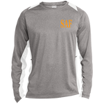 SAF - Long Sleeve Heather Colorblock Performance Tee