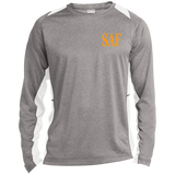 SAF - Long Sleeve Heather Colorblock Performance Tee